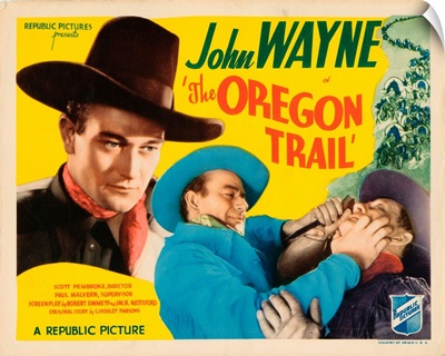 The Oregon Trail, Lobbycard, John Wayne, Harry Harvey, 1936