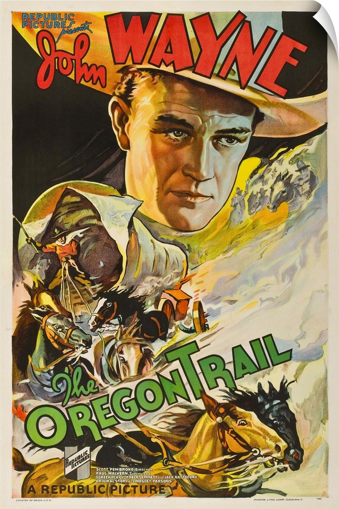 The Oregon Trail - Vintage Movie Poster