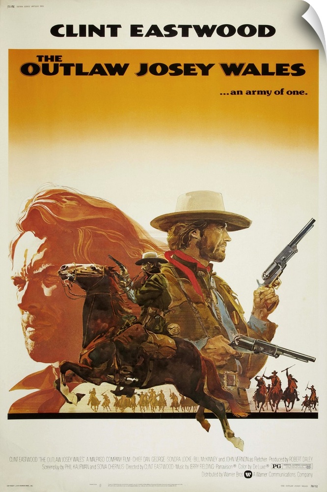 THE OUTLAW JOSEY WALES, US poster, Clint Eastwood, 1976