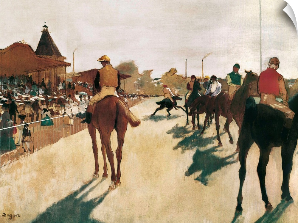 The Parade, or Race Horses in Front of the Stands