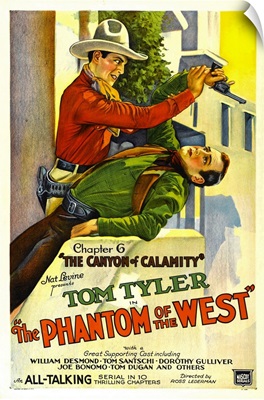 The Phantom of the West, Chapter 6 - Vintage Movie Poster