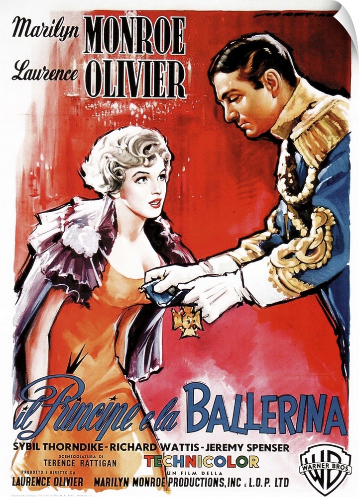 The Prince And The Showgirl, (aka Il Principe E La Ballerina), Italian Poster Art, From Left: Marilyn Monroe, Laurence Oli...