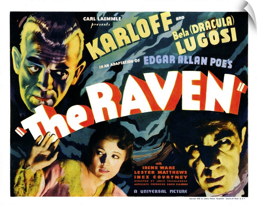 The Raven - Vintage Movie Poster