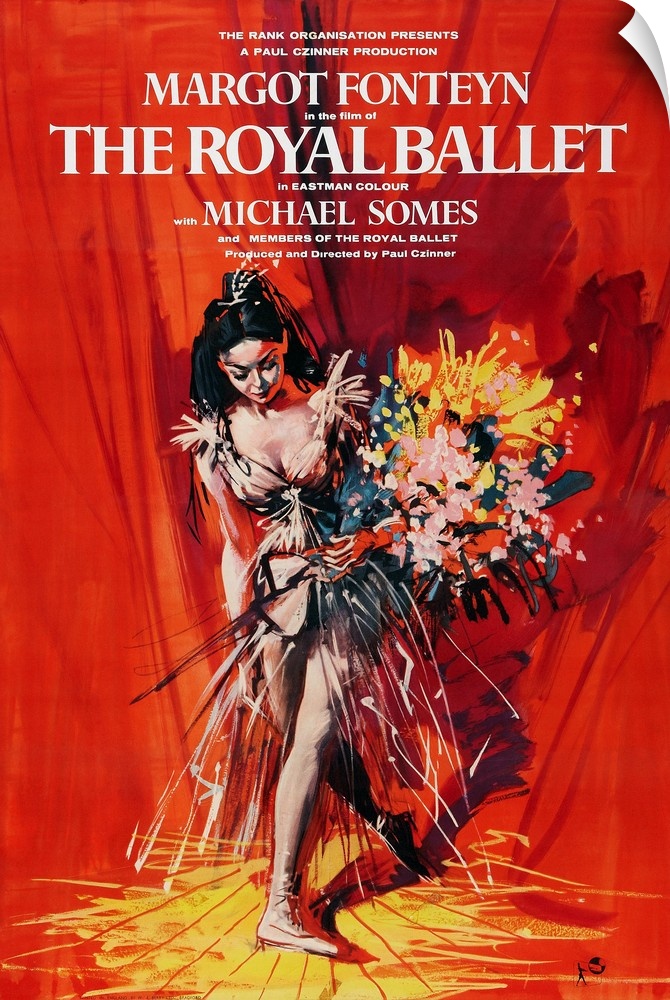 Retro poster artwork for the film The Royal Ballet.