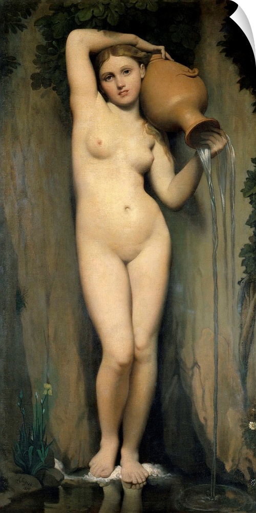 3434 , Jean-Auguste-Dominique Ingres (1780-1867), French School. The Spring. 1820-1856. Oil on canvas
