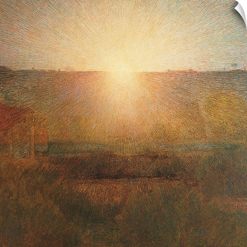 The Sun (Il sole), by Giuseppe Pellizza da Volpedo, 1904, 20th Century, oil on canvas