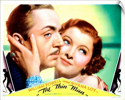 The Thin Man, US Lobbycard, William Powell, Myrna Loy, 1934
