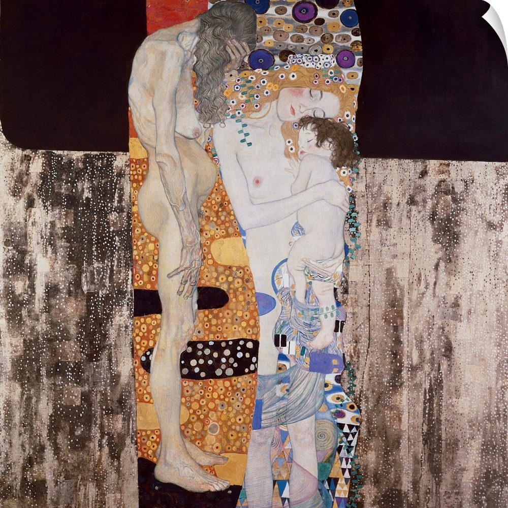 KLIMT, Gustav (1862-1918). The Three Ages of Woman. 1905. Vienna Sezession. Oil on canvas. ITALY. Rome. Galleria Nazionale...