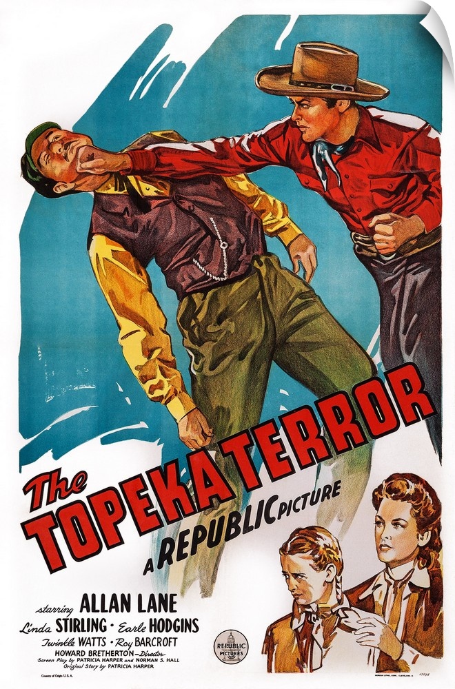 Retro poster artwork for the film The Topeka Terror.