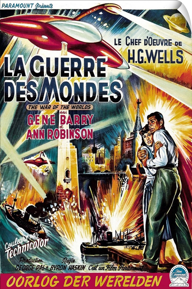 THE WAR OF THE WORLDS, (aka LA GUERRE DES MONDES), from left, Ann Robinson, Gene Barry, 1953