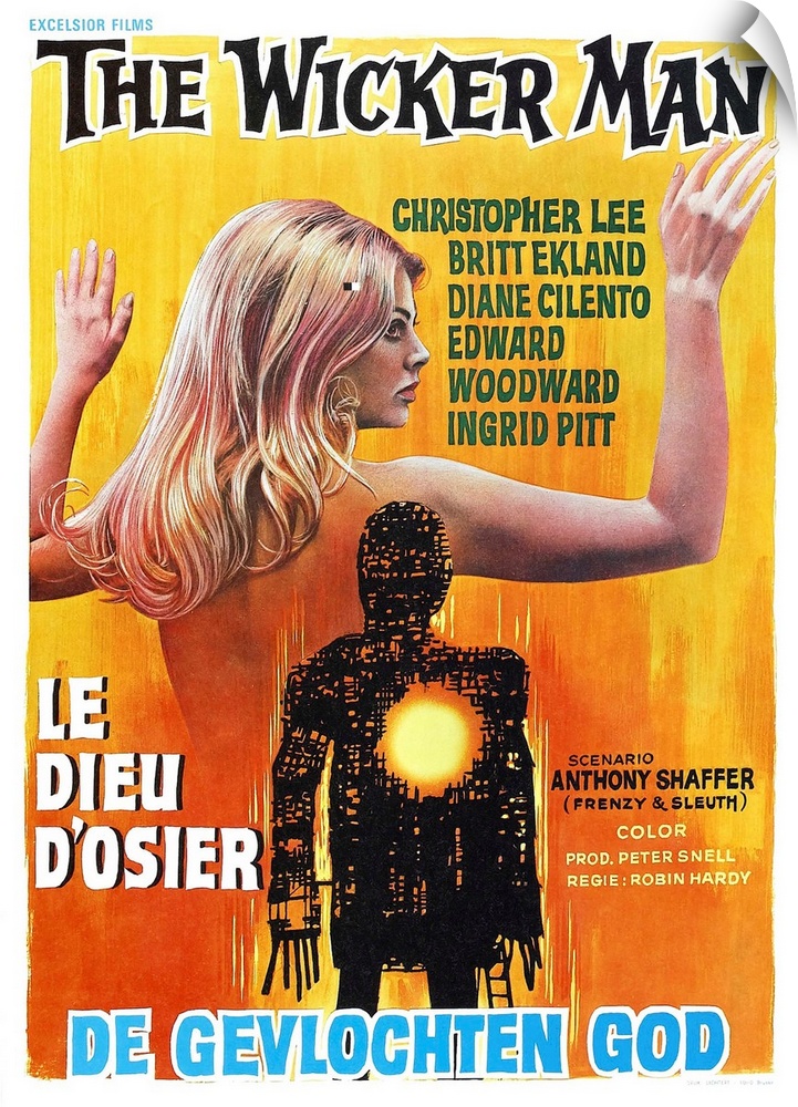 THE WICKER MAN, (aka LE DIEU D'OSIER), Belgian poster, 1973