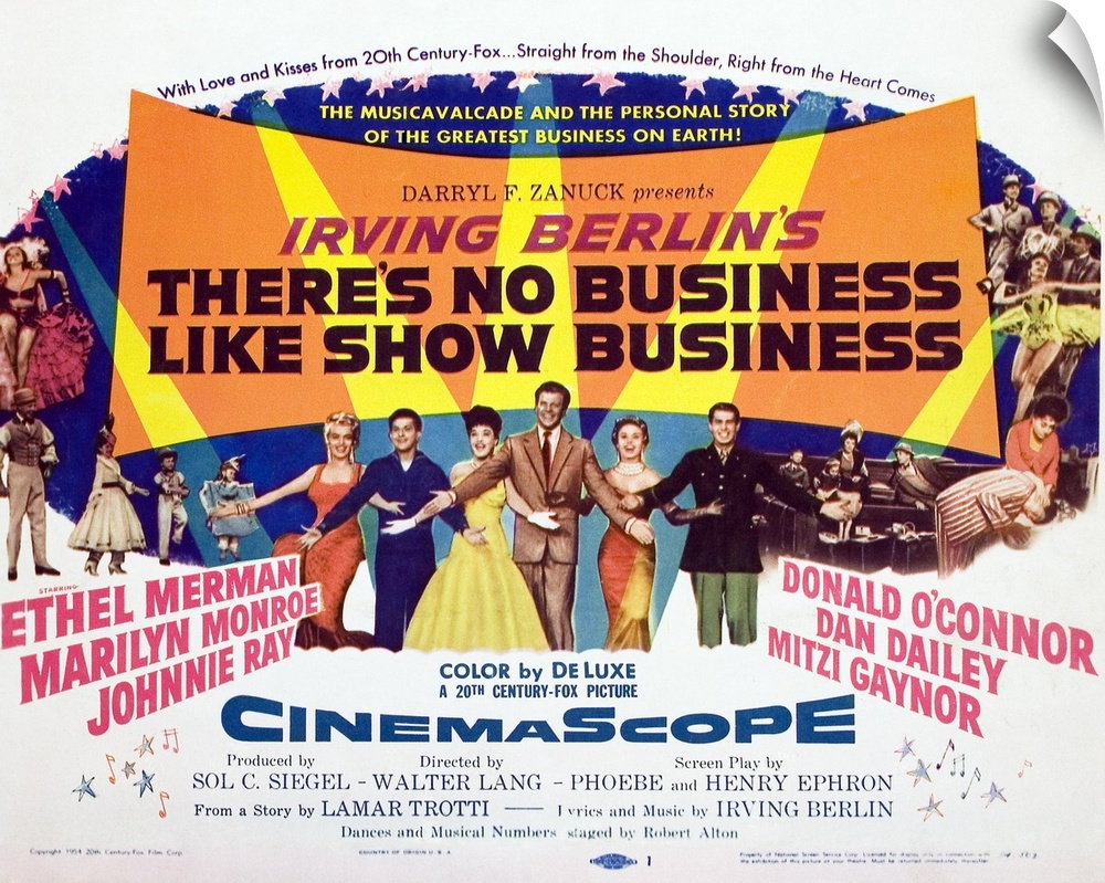 There's No Business Like Show Business - Vintage Movie Poster