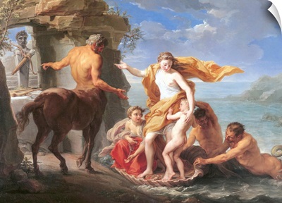Thetis Entrusting Achilles To The Centaur Chiron, By Pompeo Batoni, Before 1761.
