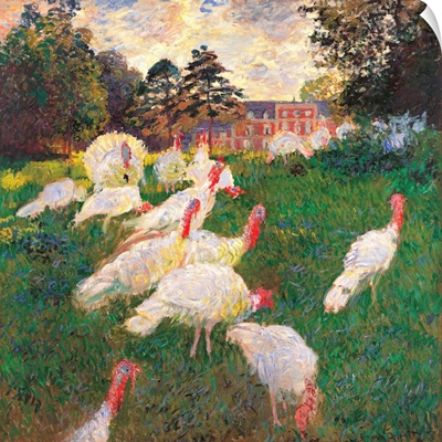 Turkeys, by Claude Monet, 1877. Musee d'Orsay, Paris, France