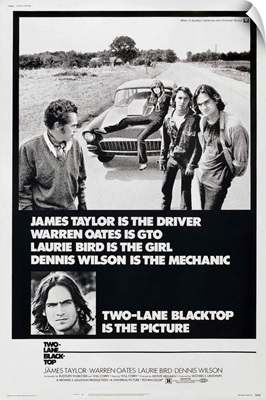 Two-Lane Blacktop - Vintage Movie Poster