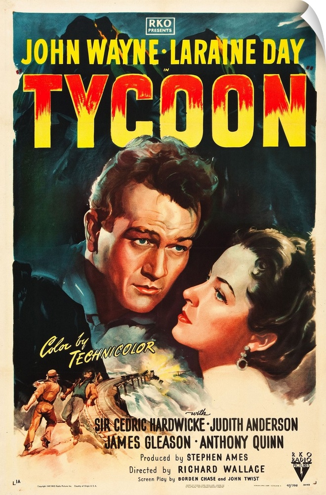 TYCOON, from left: John Wayne, Laraine Day, 1947.