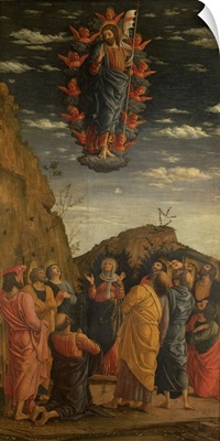 Uffizi Triptych. Ascension of the Christ, by Andrea Mantegna, 1460. Uffizi Gallery