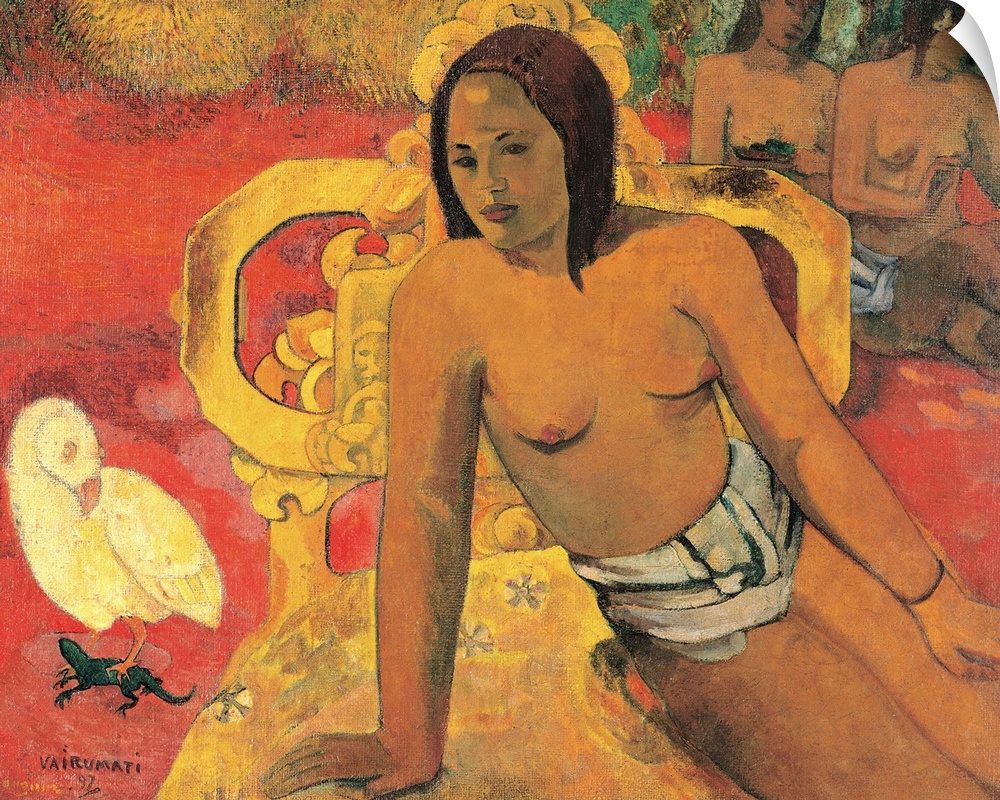 Vairumati, by Paul Gauguin, 1897, 19th Century, oil on canvas, cm 73 x 94 - France, Ile de France, Paris, Muse dOrsay, RF1...