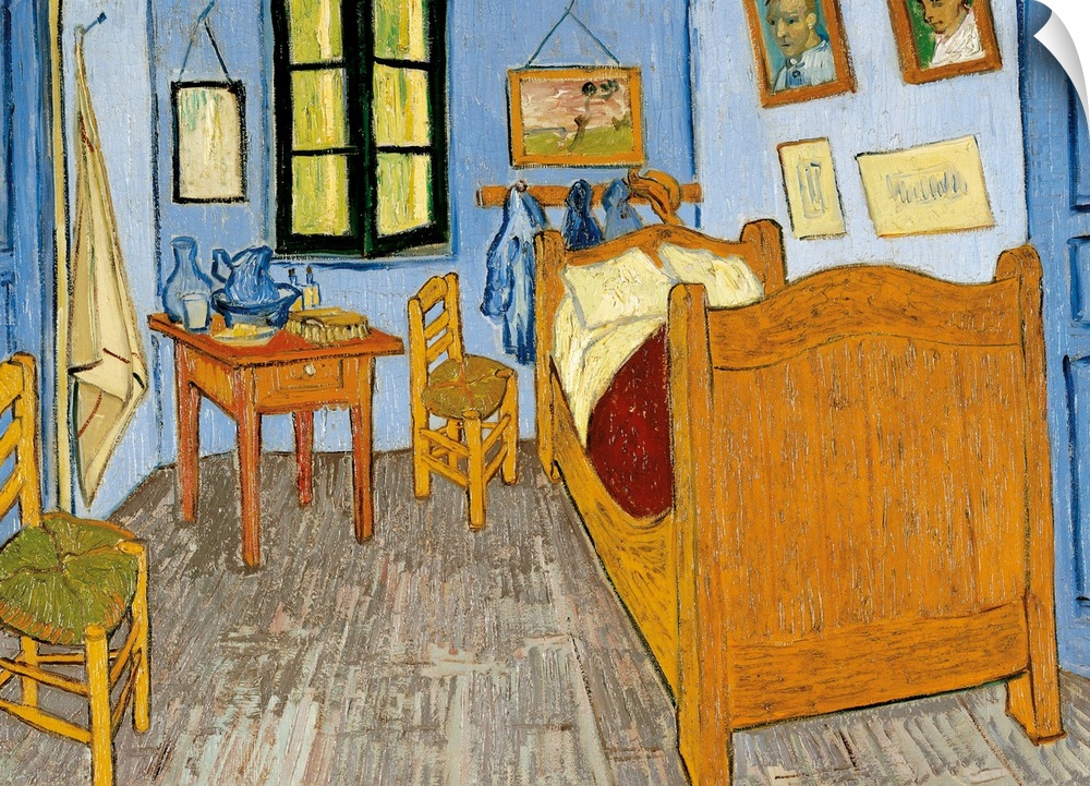 Van Goghs Bedroom in Arles, by Vincent Van Gogh, 1889, 19th Century, oil on canvas, cm 56,5 x 74 - France, Ile de France, ...