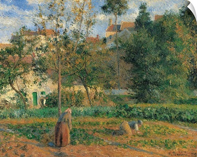 Vegetable Garden at the Hermitage, Pontoise, by Camille Pissarro, 1879