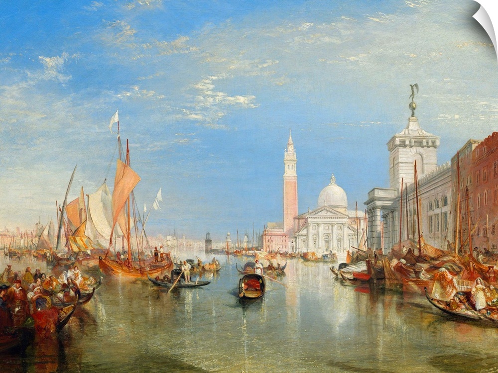 Venice: The Dogana and San Giorgio Maggiore, by Joseph Mallord William Turner, 1834, British painting, oil on canvas. View...