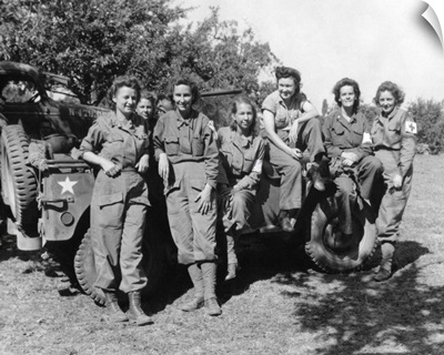 Veteran U.S. Army Nurses After Arriving In France On August 12, 1944.