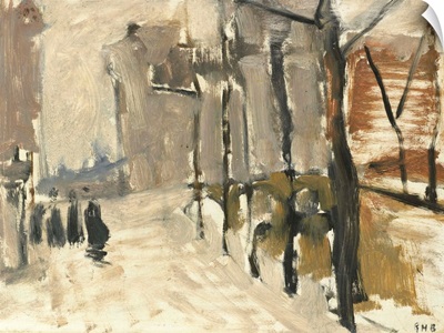 View in the Hague, George Hendrik Breitner