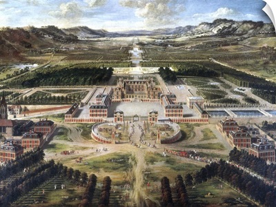 View of Chateau and Gardens of Versailles