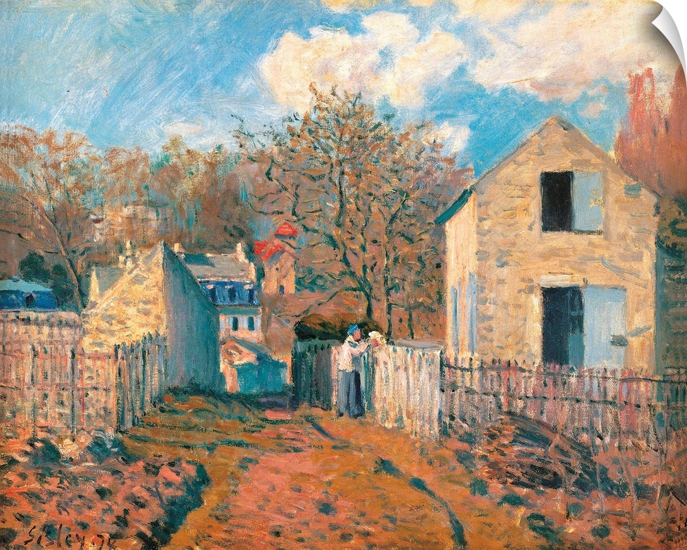 The Village of Voisins (Yvelines), by Alfred Sisley, 1874, 19th Century, oil on canvas, cm 38 x 46,5 - France, Ile de Fran...
