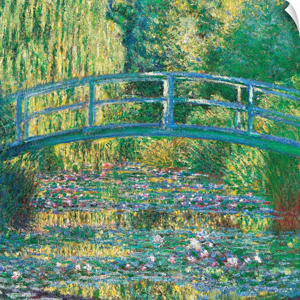 The Waterlily Pond Green Harmony, by Claude Monet, 1899, 19th Century, oil on canvas, cm 89 x 93,5 - France, Ile de France...