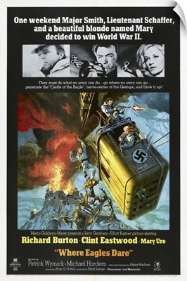 Where Eagles Dare - Vintage Movie Poster
