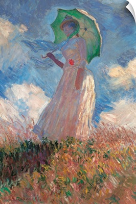 Woman with a Parasol Turned to the Left, by Claude Monet, 1886. Musee d'Orsay