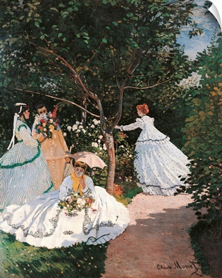 Women in the Garden, by Claude Monet, 1866 - 1867. Musee d'Orsay, Paris, France