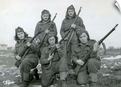 Women partisans. 1944, World War II