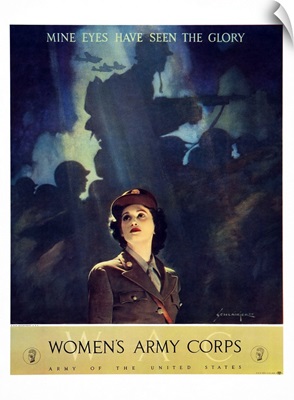 World War II Women's Army Corps (WACS) recruitment poster art, 1943