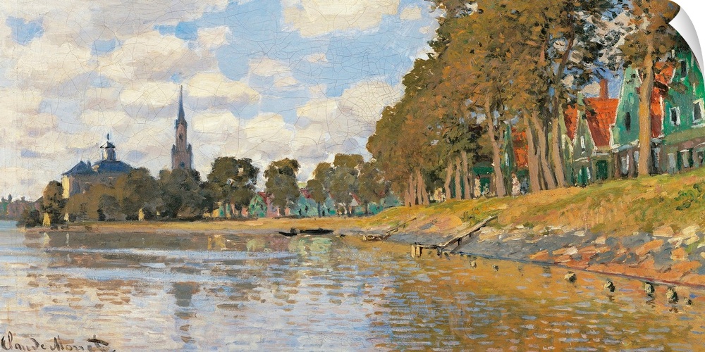 Zaandam (Holland), by Claude Monet, 1871, 19th Century, oil on canvas, cm 48 x 73 - France, Ile de France, Paris, Muse dOr...