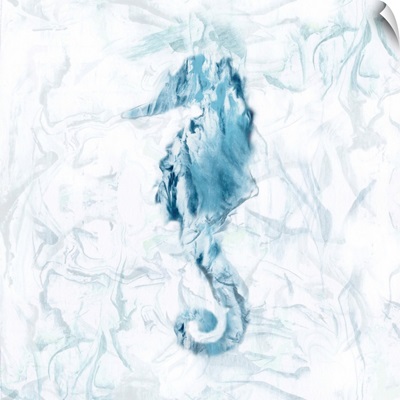 Blue Marble Seahorse
