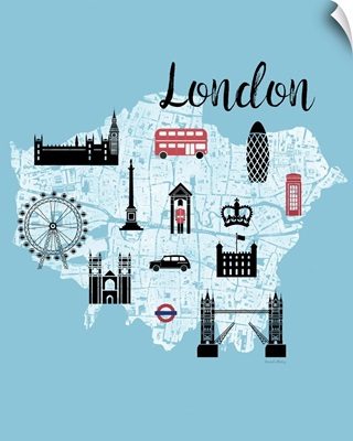 City Graphic Map - London