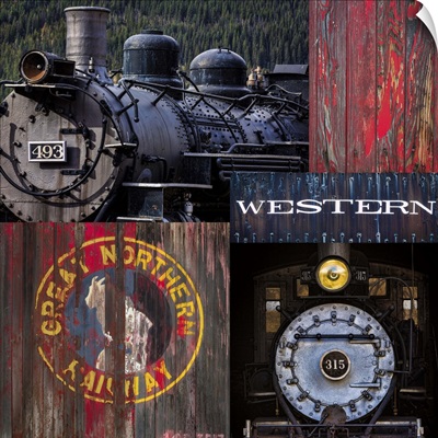 Historic Train Collage III
