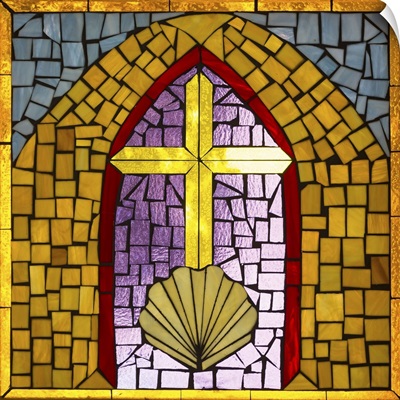 Stained Glass Cross VI