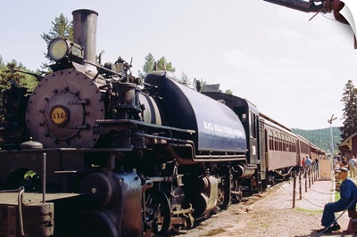 1800s era train, still in use, Black Hills, South Dakota, United States