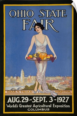 1927 Ohio State Fair Advertising Poster