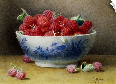 A Bowl Of Raspberries By Willam B. Hough