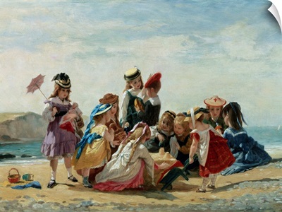 A Day At The Seaside By Timoleon Lobrichon