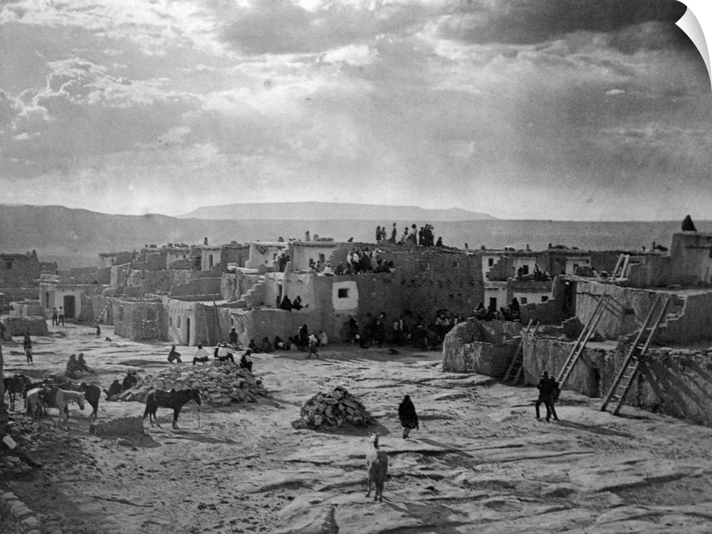 A photograph published in Volume XVI of The North American Indian (1926) by Edward S. Curtis. | Location: Acoma, New Mexic...