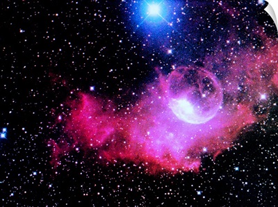 A gaseous nebula