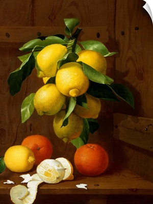 A Still Life Of Lemons And Oranges By Antonio Mensaque