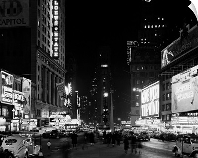 A View Of Times Square At Night