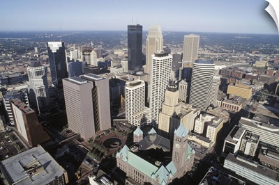 Aerial view of downtown Minneapolis, Minnesota