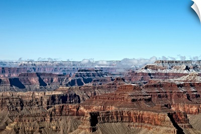 After a day of snowing it was clear to see the Grand Canyon.